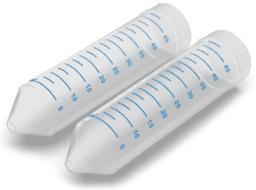 The µPULSE 50 mL Sample Tube and Buffer Tube