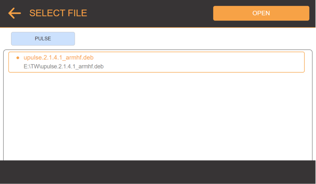 Downgrade PULSE Software