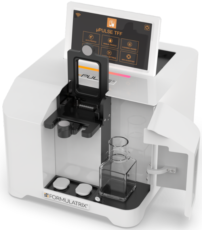 The µPULSE Hardware with the Permeate Bottle is Attached