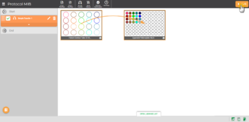Click RUN on the Protocol Editor Page