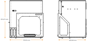 FLO i8 Front and Side Views