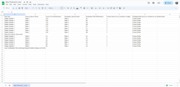 Import Workflow .CSV File Sample in Excel