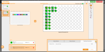 Pipetting Parameters Tab in the Serial Dilution Window