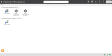 Pipetting Profiles Explorer Page