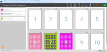 The Preparing Required Labware Page