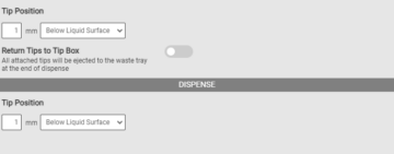 Tips Tab under the Sample Pipetting Parameters Tab